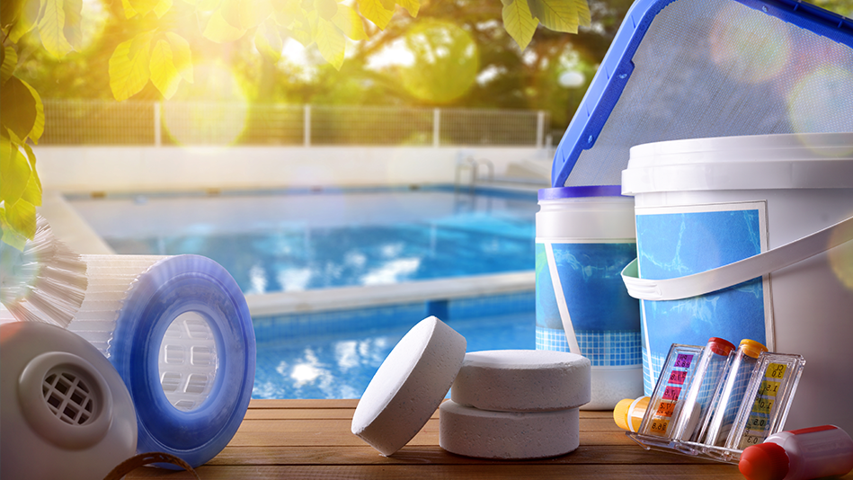 Open your pool: A variety of pool supplies and chemicals