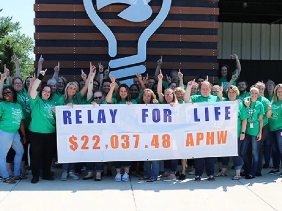 APHW In-House Relay for Life Fundraising Total